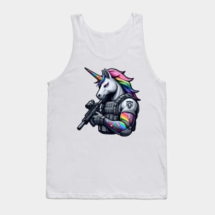 Tactical Unicorn - Sleeve Tattoo Tank Top